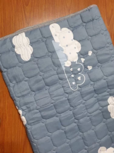 Đệm ngủ trưa gấp gọn, cotton trần bông 90x200cm | Hồng Thỏ photo review
