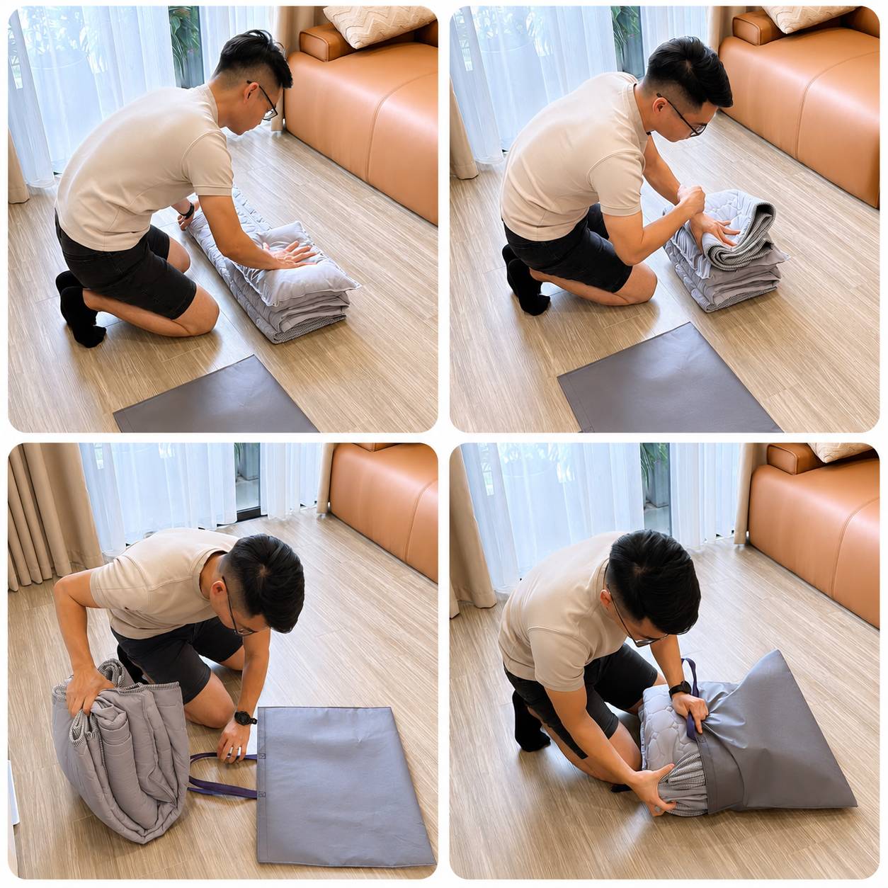 thảm ngủ văn phòng gấp gọn