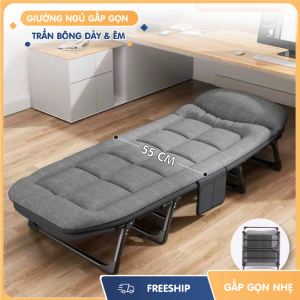 Giường gấp văn phòng trần bông, GG2A 55x170 (cm)