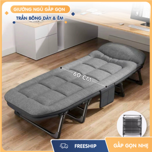 Giường gấp văn phòng trần bông, GG2B 60x180 (cm)